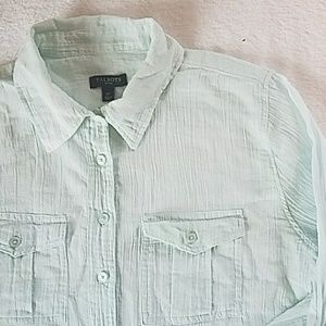3/$20 Talbots - Light Green Women's Button Down